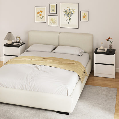 Modern bedside tables with drawers — Set of 2