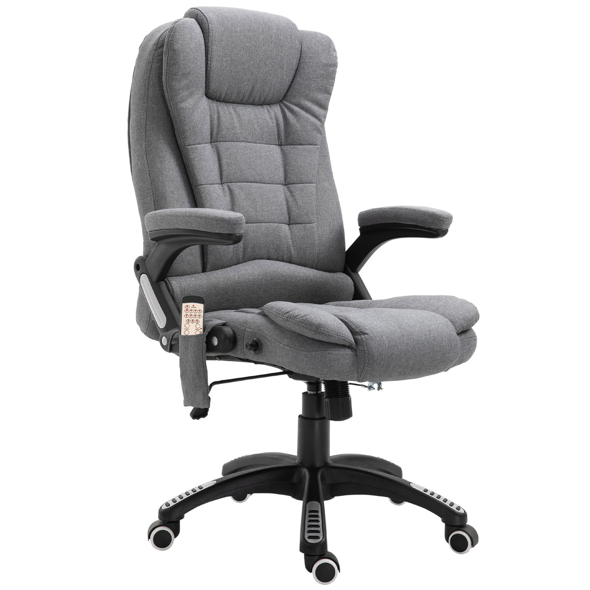 Sillón de oficina masajeante reclinable de respaldo alto giratorio