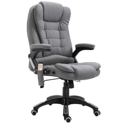 Sillón de oficina masajeante reclinable de respaldo alto giratorio