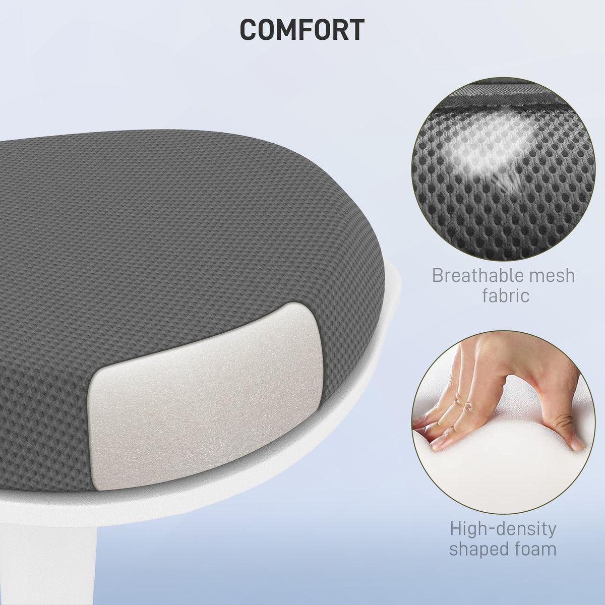 Ergonomic standing desk wobble stool leaning chair