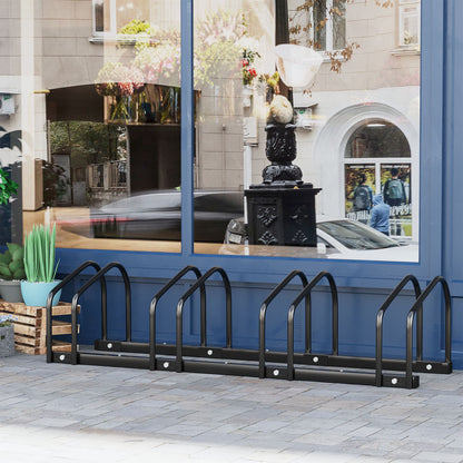 Steel Floor Bike Rack for 4 Bicycles