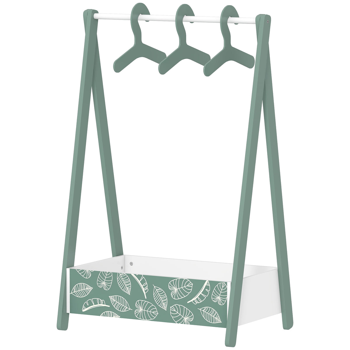 Kids Clothing Rack with Storage Shelf