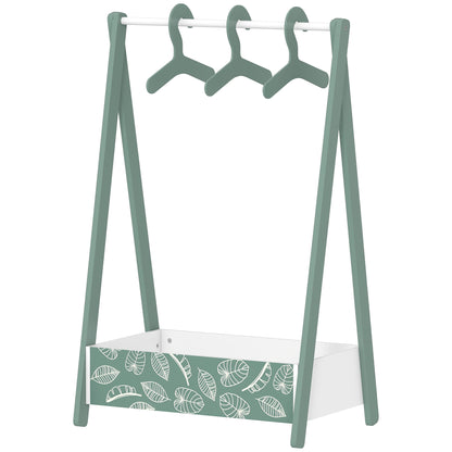 Kids Clothing Rack with Storage Shelf
