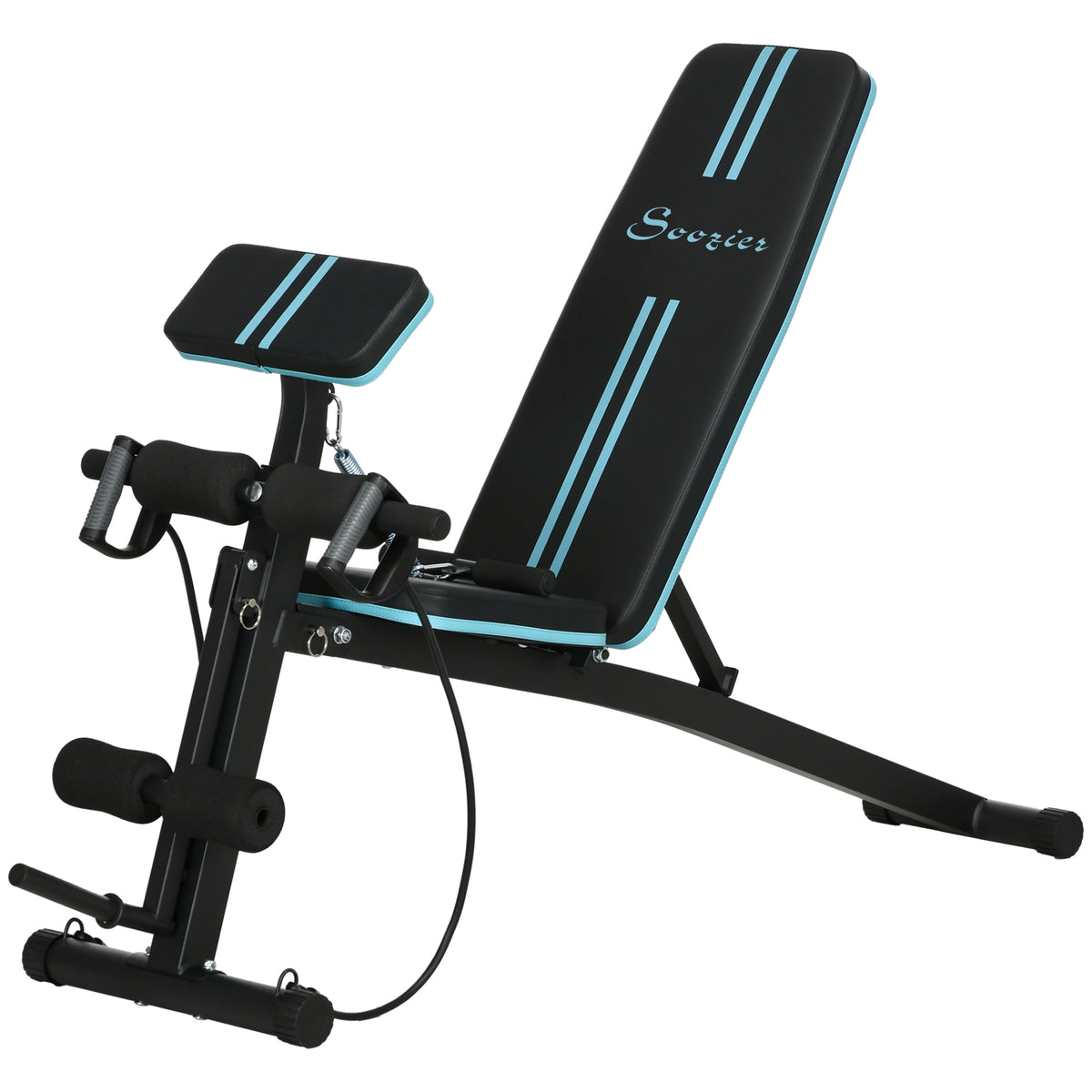 Banco de entrenamiento plegable y ajustable para musculación en casa