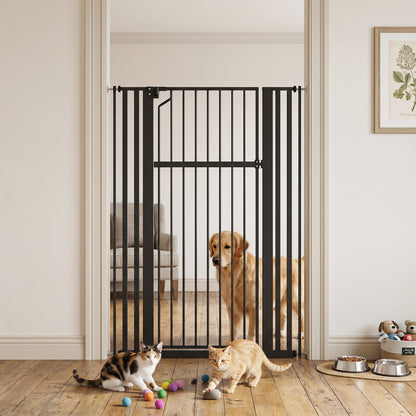 Extra Tall Pet Gate 55 inch Adjustable Pressure Mount
