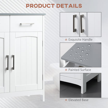 Mueble de baño sobre patas con cajones