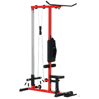 Máquina de remo dorsal para musculación en casa