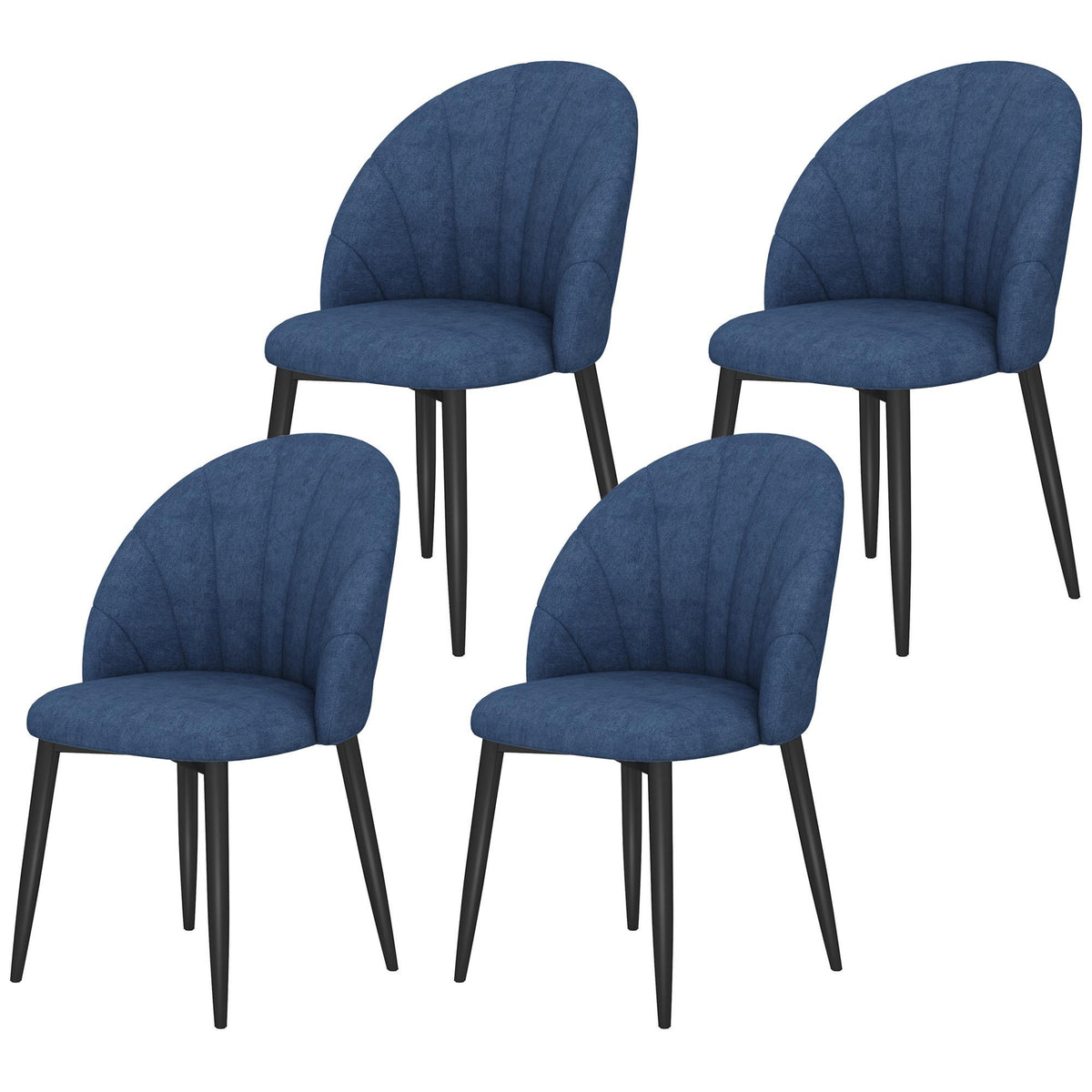 Dining chairs upholstered set of 4