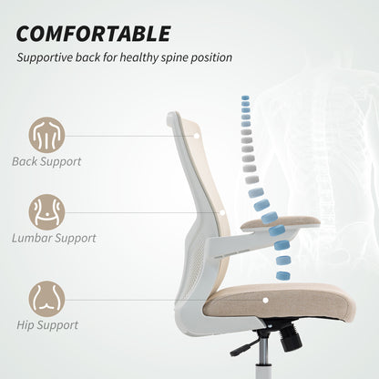 Silla de oficina ergonómica giratoria y ajustable