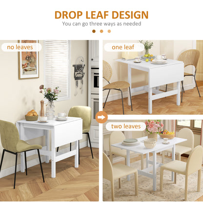 Mesa de comedor plegable de madera maciza de pino