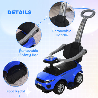 3-in-1 Toddler Push Ride-On Car