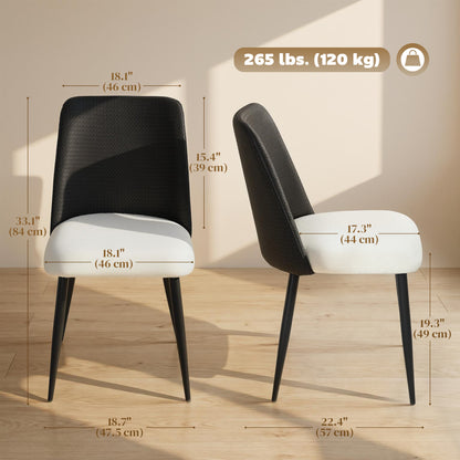 Upholstered Dining Chairs Set of 2