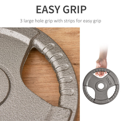 Grip Weight Plate Set for Strength Training — Set of 6