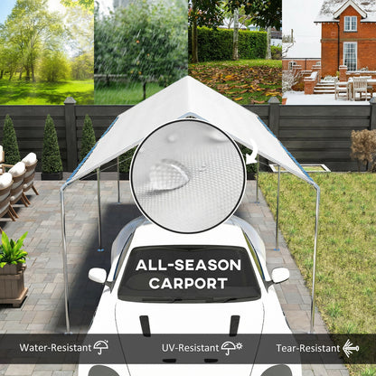 Car Shelter 10' Galvanized Steel