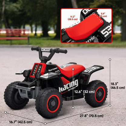 6V Electric Kids ATV Quad with LED Headlights