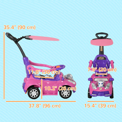3 in 1 Kids Push Car Ride On