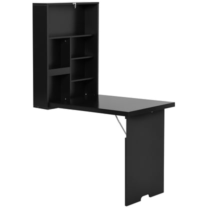 Wall mounted fold out convertible desk