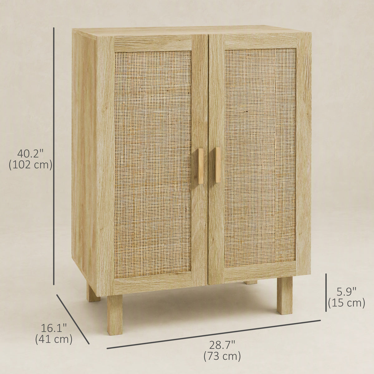 Boho Engineered Wood Sideboard