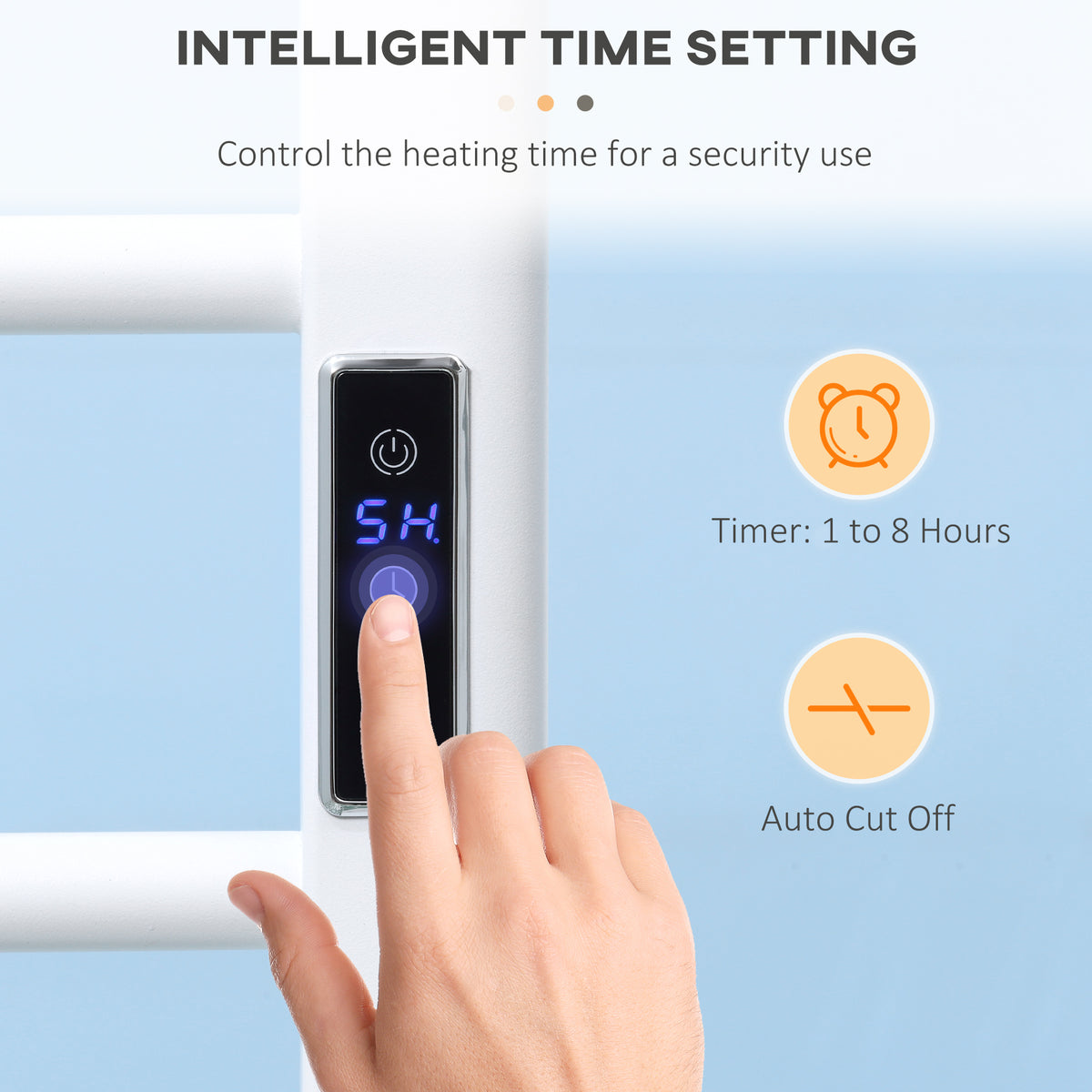 Toallero eléctrico de pared y de pie
