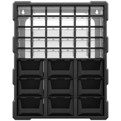 39-Drawer Parts Organizer Cabinet Wall Mount