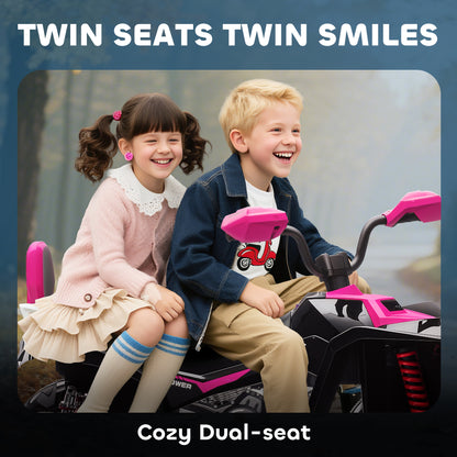 24V Kids All-Terrain 2-Seater Electric Ride-On ATV