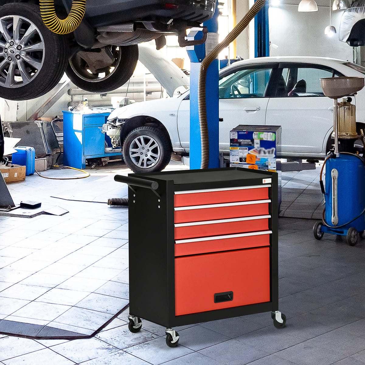 4-Drawer Rolling Tool Chest in Steel