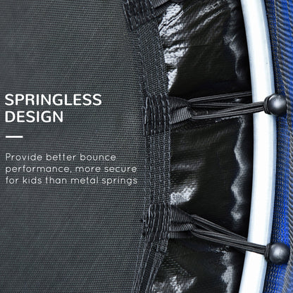 Springless Kids Trampoline with Enclosure Net — multicolour