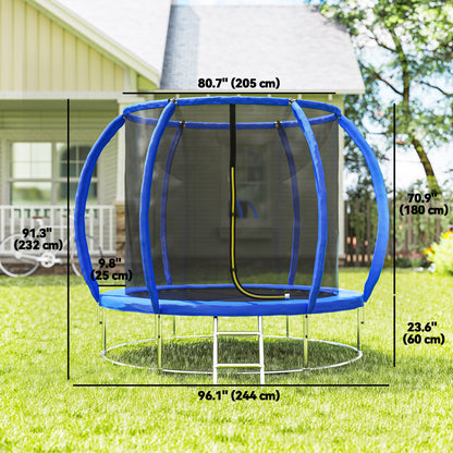 Outdoor Certified Trampoline with Enclosure Net