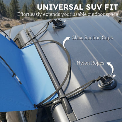 Toldo lateral impermeable de 3000 mm para SUV con bolsa de transporte