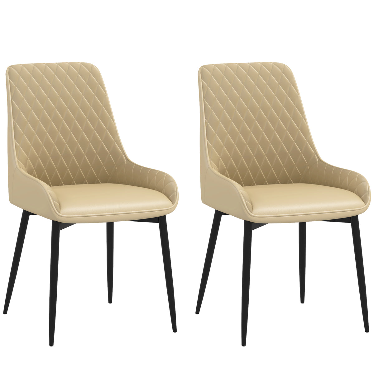 Upholstered dining chairs set of 2