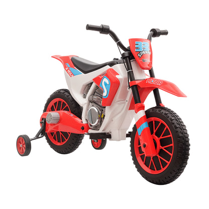 Electric motorcycle kids 12V removable wheels