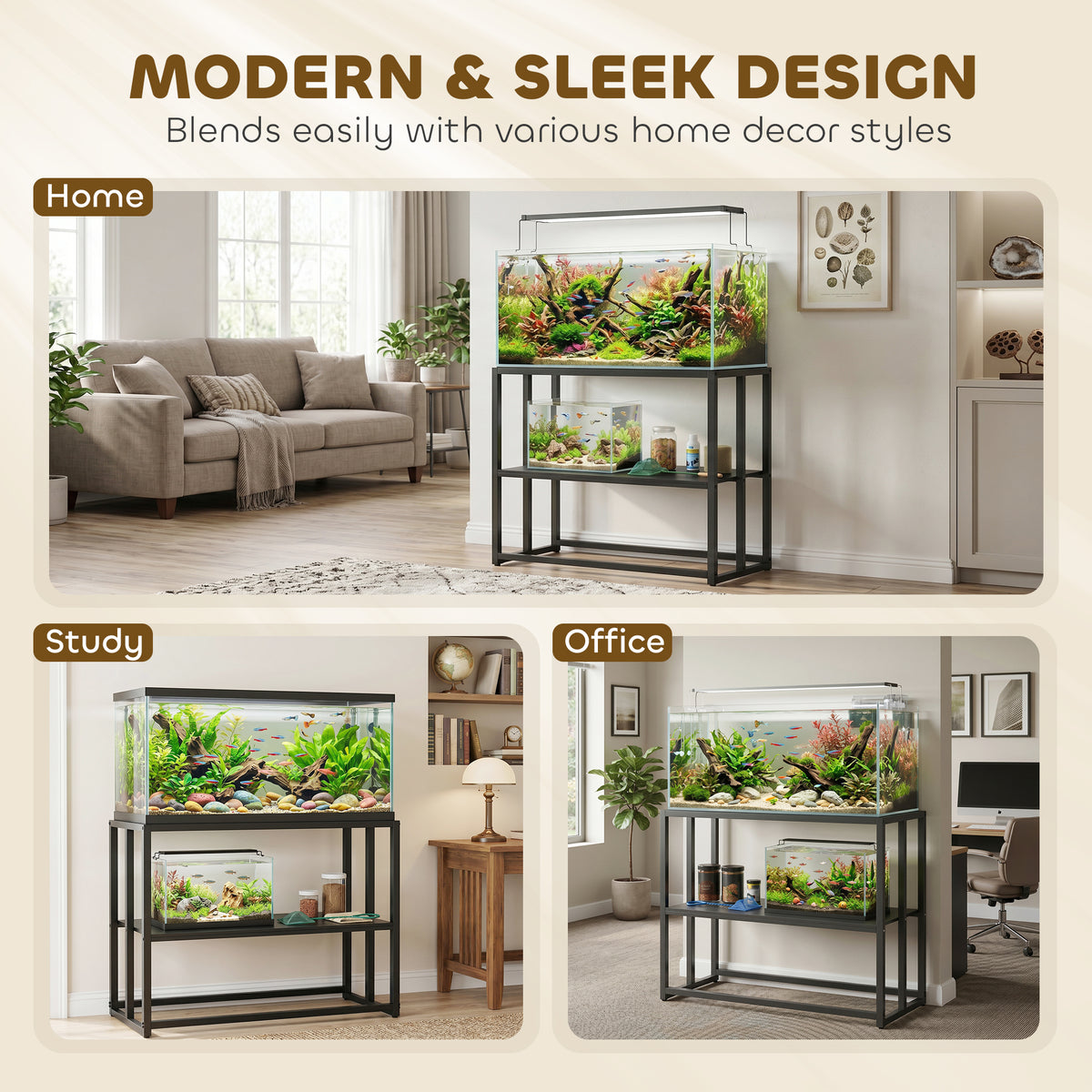Heavy duty steel fish tank stand 151 litres