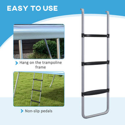 Adjustable Trampoline Ladder 2/3 Steps — Galvanized Steel