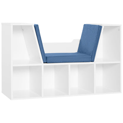 Librería de 6 cubos con cojín de lectura