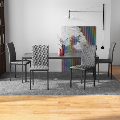 Set of 4 modern dining chairs