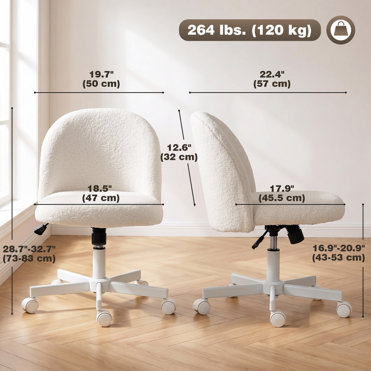 Sherpa Swivel Office Desk Chair