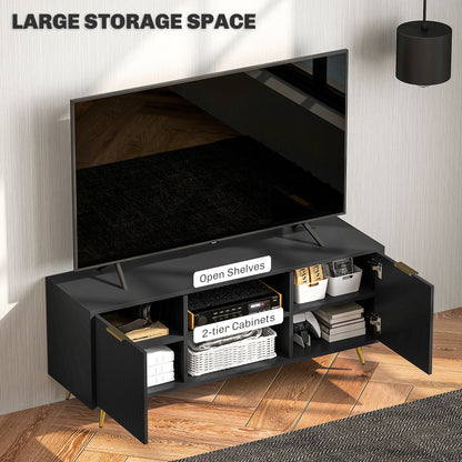 Mueble de TV moderno con almacenamiento para 55 pulgadas