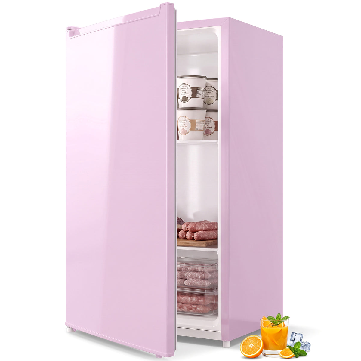 Congelador vertical compacto de 59 L