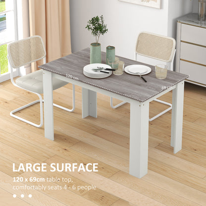 Dining Table 47 inch Engineered Wood 4-6 People