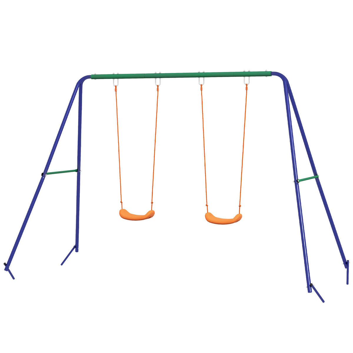 Kids outdoor swing set