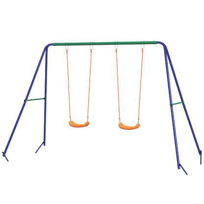 Kids outdoor swing set