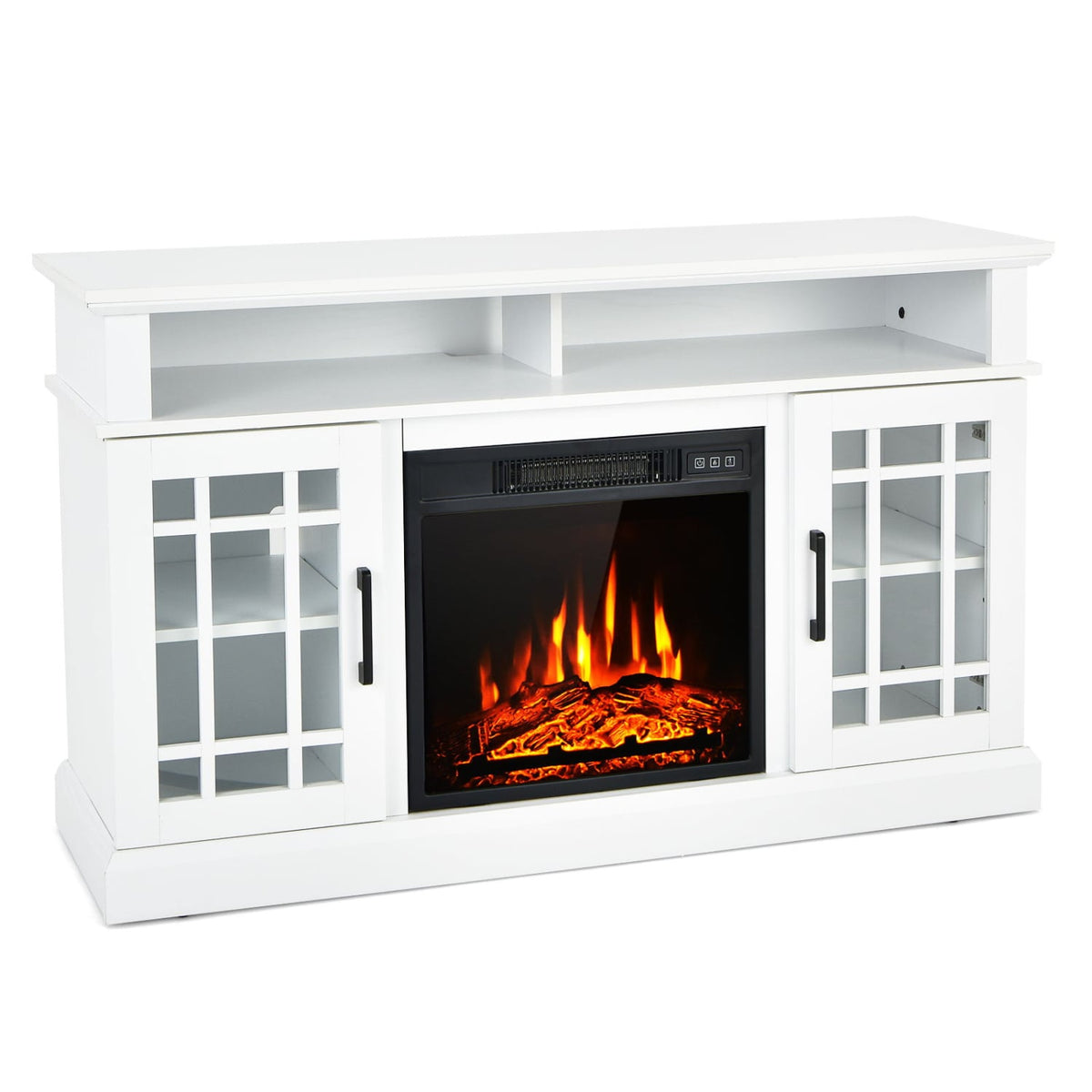 Electric Fireplace TV Stand with Cabinets