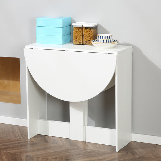 Folding Dining Table Drop Leaf Space Saving