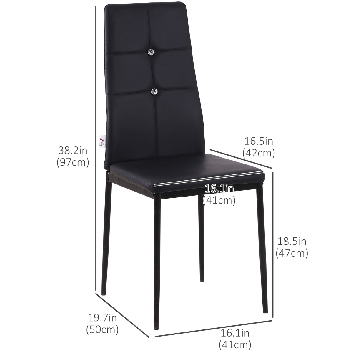 Tufted Dining Side Chairs Set of 4
