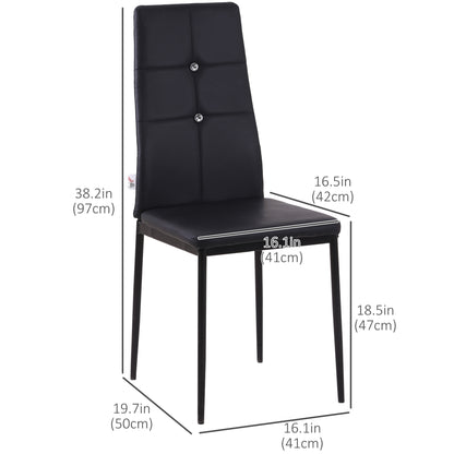 Tufted Dining Side Chairs Set of 4