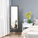 Full length standing mirror with tilt