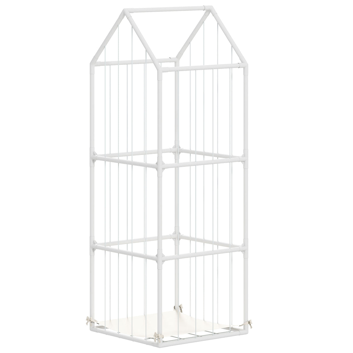 Cajón de juguetes estilo jaula de zoo 47x47x132 cm