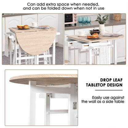 Drop leaf kitchen trolley — Set of 3