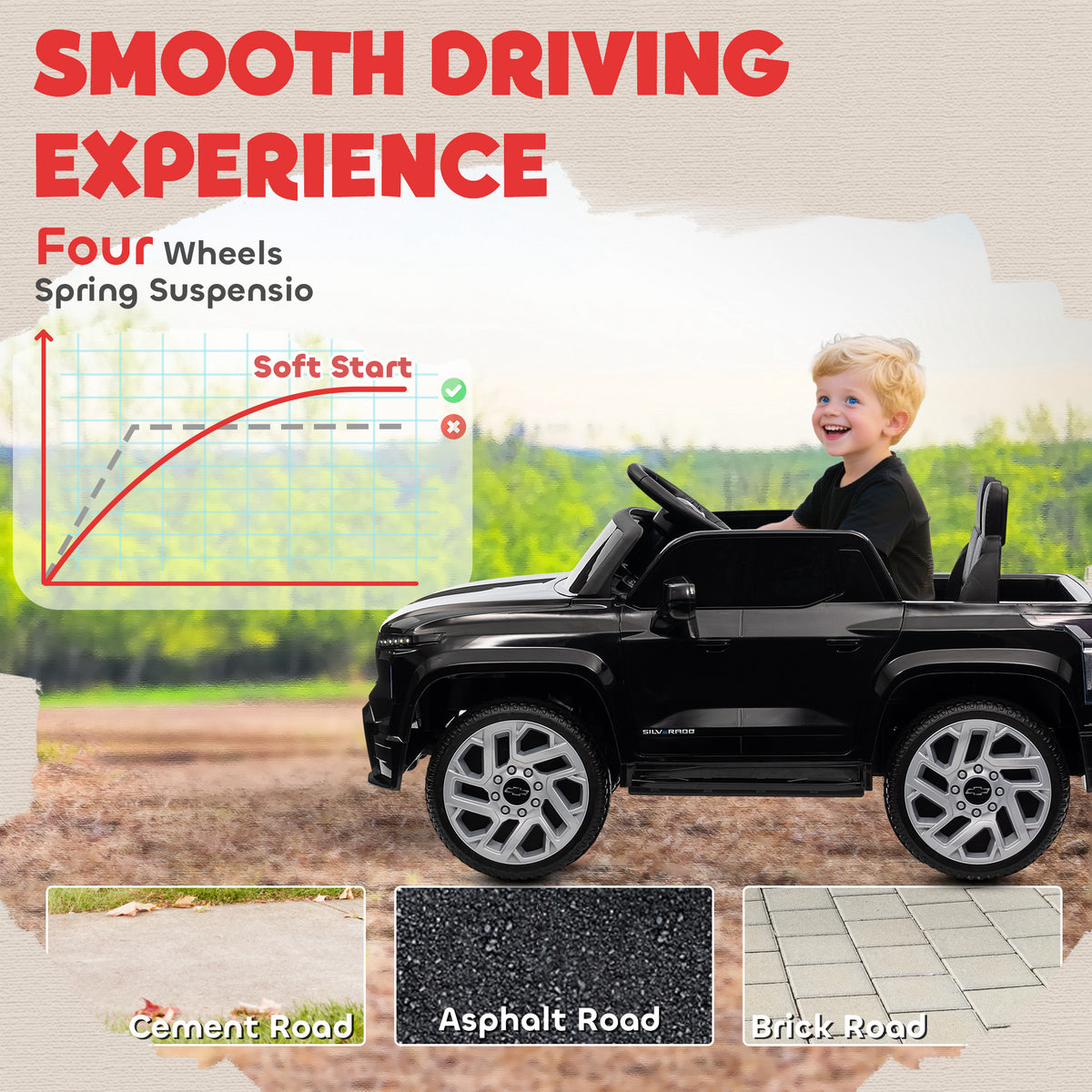 12V Silverado Electric Kids Ride-On Car