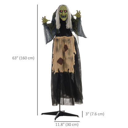 Animated Halloween Witch Decoration Sound Activated